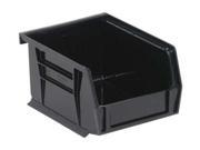QUANTUM STORAGE SYSTEMS QUS200BR Hang and Stack Bin 4 3 8 In L Black