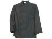 Chef Coat Black Fashion Seal 3027 S