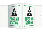 ACCUFORM SIGNS PSP619 First Aid Sign 6 x 8 1 2In PS ENG
