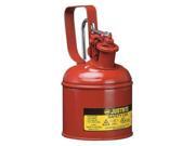 6 3 4 Type I Safety Can Red Justrite 10001