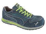 PUMA SAFETY SHOES 643045 Athltc Style Wrk Shoes 7W Blue Green PR