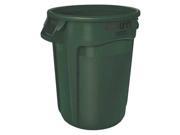 RUBBERMAID FG263200DGRN Utility Container 32 gal. LLDPE Dk Green