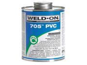 WELD ON 13973 Pipe Cement Clear 8 Oz PVC