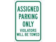 Parking Sign Brady 115638 18 Hx12 W
