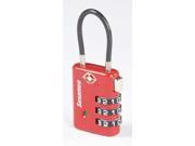 SESAMEE 75010 Luggage Combination Padlock Red 1 1 4inH