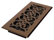 DECOR GRATES SPH410 A 4x10 Scroll Steel Plated Antique
