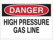 BRADY 43024 Danger Sign 10 x 14In R and BK WHT ENG