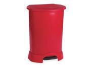 24 1 4 Step On Trash Can Rubbermaid FG614700RED