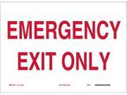 Emergency Exit Sign Brady 22481 7 Hx10 W