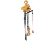 HARRINGTON TCR1000C 10 Air Chain Hoist 2000 lb. Cap. 10 ft. Lft