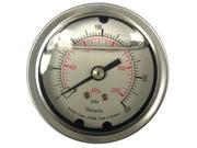 Pressure Gauge 1 4 NPT 0 to 160 psi 0 to 1100 kPa 3 1 2 4CFV3