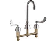 CHICAGO FAUCETS 786 GN1AE3XKAB GN Kitchen Faucet 2.2 gpm 3 1 2In Spout