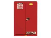 JUSTRITE 894531 Paints and Inks Cabinet 60 Gal. Red