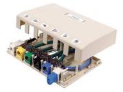 HUBBELL PREMISE WIRING ISB6OW Surface Mount Box 6 Ports Office White G9716165