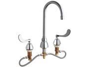 CHICAGO FAUCETS 786 HGN2AE3XKAB GN Kitchen Faucet 2.2 gpm 5 1 4In Spout