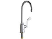 CHICAGO FAUCETS 350 317XKABCP GN Kitchen Faucet 2.2 gpm 5 1 4In Spout