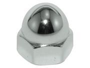 10 24 18 8 Stainless Steel Plain Finish Low Crown Acorn Nuts 10 pk. CPB240