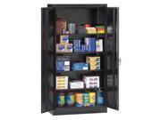 TENNSCO 1480 BLACK Storage Cabinet 24 ga. 72 In. H 36 In. W