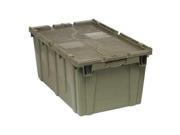 QUANTUM STORAGE SYSTEMS QDC2717 12 Attached Lid Container 2.5 cu ft Gray
