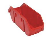 Double Hopper Cross Stacking Bin Red Quantum Storage Systems QP1867RD