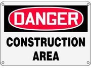 ACCUFORM SIGNS MCRT135XP Danger Sign 10 x 14In R and BK WHT ENG