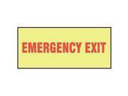 Fire Exit Sign Accuform Signs MLEX530GF 3 1 2 Hx10 W