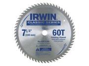 IRWIN 15530ZR Saw Blade Steel 7 1 4in 60Teeth