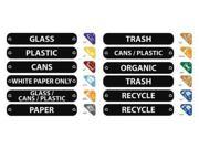 RUBBERMAID 1792975 Recycling Label Kit