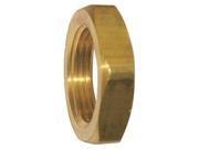 Locknut Pipe Size 1 4 NPT Brass Hex Size 0.878 1200 PSI