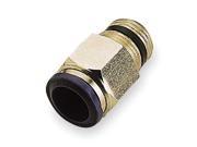 ALPHA FITTINGS 88000 04 1032 Male Connect 1 4 In Tube UNF Brass PK10 G0451963