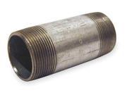 Beck 1 x 3 1 2 MNPT Threaded Galvanized Steel Pipe Nipple 331024406