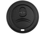 Hot Paper Cup Dome Lid Black Dixie D9550B