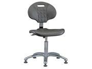 BEVCO 7050 Poly Chair 14.5 to 19.5 In Black G6424844