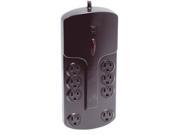 POWER FIRST 24A465 Outlet Strip 8 Outlets Black