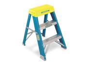 Blue Silver Yellow Step Stool 6002 Werner