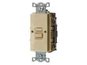 HUBBELL WIRING DEVICE KELLEMS GFBFST20I GFCI Receptacle 20A 125VAC 5 20R Ivory