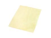 Unique Bargains Household Photography Instrument Cleaning Towel Glasses Washcloth Yellow
