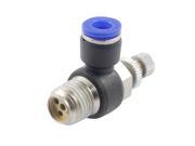 Unique Bargains 6mm Tube 13mm Thread Pneumatic Speed Controller Push in Connector