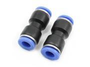 2Pcs 6mm Dia Air Hose Quick Couplers Connector Straight Fitting