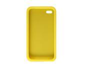 Unique Bargains Protective Soft Silicone Phone Case for iPhone 4 Yellow