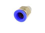 Unique Bargains 12mm Hole 1 4 PT Thread Straight Push in Tube Pneumatic Quick Fitting