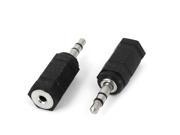 Unique Bargains 1 8 3.5mm Stereo Plug to 2.5mm 3 32 Female Jack Earphone Adapter Converter x 6
