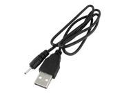 Unique Bargains Black USB Charger Cable DC 2.0mm for Nokia 5230 5320 5310