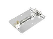 Unique Bargains Adjustable Width Cell Phone MP3 Circuit Board Repair Holder Silver Tone