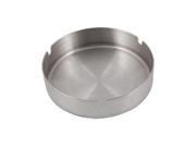 Unique Bargains Silver Tone Round Cigarette Stainless Steel Ash Tray Holder