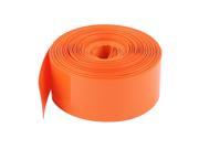 10M Long 23mm Orange PVC Heat Shrinkable Tubing Sleeve Wrap for 1 x AA Battery