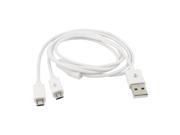 Unique Bargains USB 2.0 A Male to Micro B 5 Pin Male Adapter Charging Data Cable 40 1M