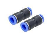 Unique Bargains 2 PCS Quick Connection Push In Fittings 8mm to 8mm