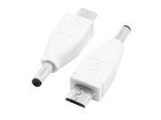 Unique Bargains 2Pcs B Type Micro USB Male to DC 3.5mm Male Charger Adapter Connector