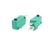 3pcs 250VAC 16A Green Shell SPDT 3 Terminal Momentary Limit Microswitch